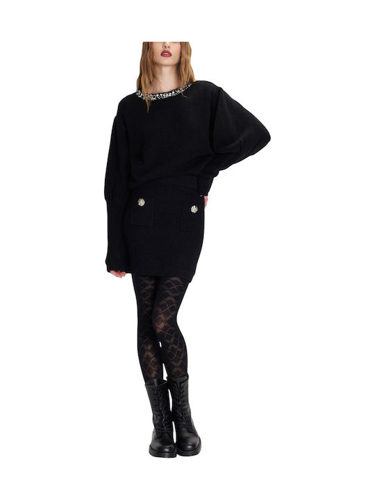 Ciorapi dama Black Floral