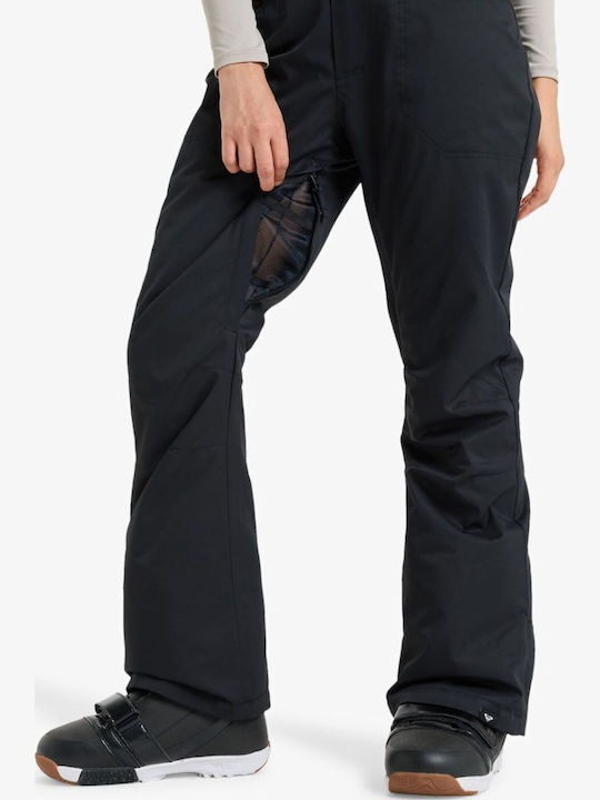 Roxy Snow Diversion ERJTP03298-KVJ0 Γυναικείο Παντελόνι Σκι & Snowboard Μαύρο