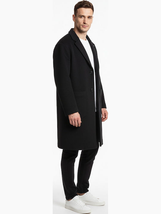 Herren Mantel Black