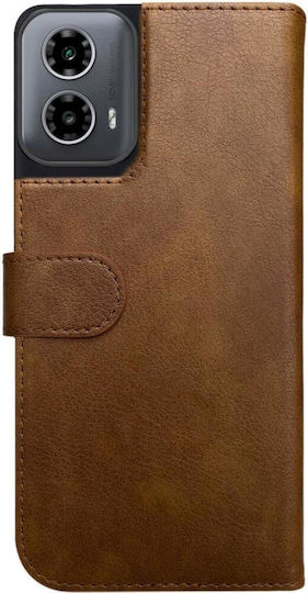 Rosso Element Pu Wallet Piele artificială Maro (Moto G24 / G24 Power / G04)
