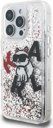 Karl Lagerfeld Liquid Umschlag Rückseite Kunststoff / Silikon Transparent (iPhone 17 Pro Max / iPhone 17 Pro / iPhone 16 Pro Max)