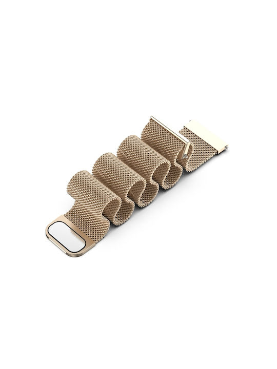 Strap Stainless Steel Gold (Redmi Watch 5 Active / Watch 5 LiteHuawei Watch GT/GT Pro 2/3/4/5 / Ultimate 46mmAmazfit GTR 4 46mm)