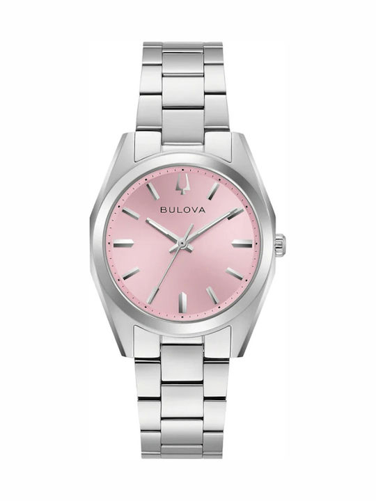 Bulova Ρολόι Μπαταρίας με Μεταλλικό Μπρασελέ Bulova Ρολόι Μπαταρίας με Μεταλλικό Μπρασελέ
