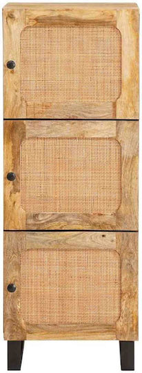 Living Room Display Cabinet made of Brown Wood 40x33x110cm