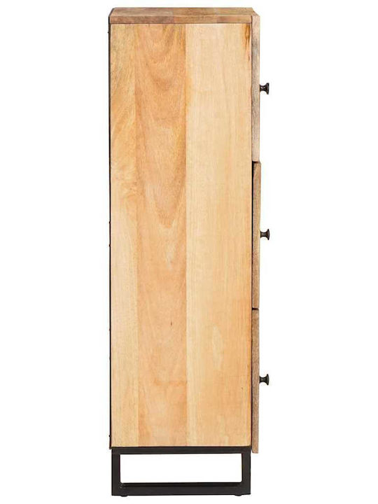 vidaXL Wohnzimmer Vitrine aus Braunes Massivholz 40x33x110cm