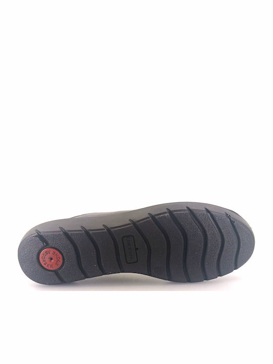 Γυναικεία Slip-On Δερμάτινα Μαύρα