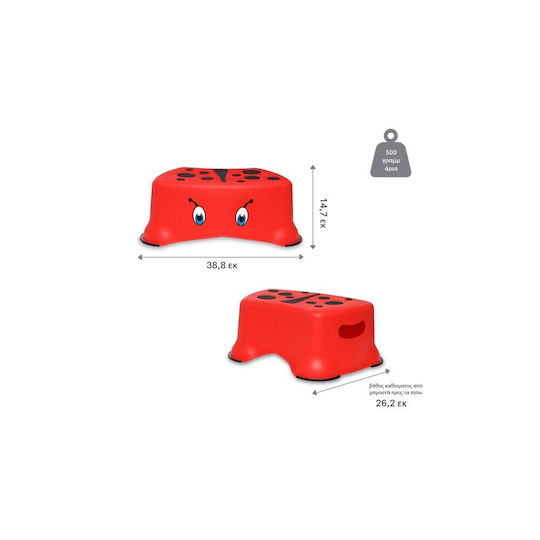 My Carry Potty Single Kids Step Stool Red