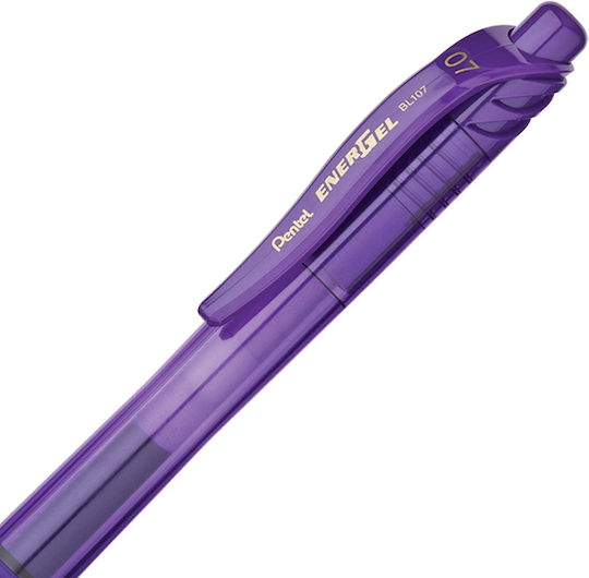 Pentel Energel Химикалка 0.7мм Лилав с Лилав Мастило 12бр
