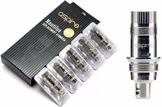 Aspire Nautilus BVC Αντιστάση Ηλεκτρονικών Τσιγάρων 1.8ohm (MTL) 5τμχ