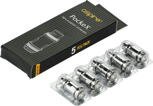 Aspire Pockex Αντιστάση Ηλεκτρονικών Τσιγάρων 0.6ohm (RDL) 5τμχ
