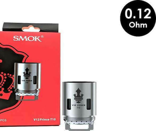 Smok TFV12 Prince T10 Widerstand für Elektronische Zigaretten 0.12ohm (Dampfmethode) 3Stück