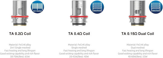 Smok Meshed Coil Αντιστάση Ηλεκτρονικών Τσιγάρων 0.2ohm (DL) 5τμχ