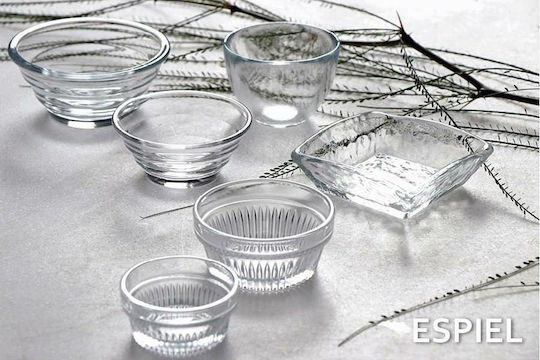 Espiel Gastroboutique Μπωλ Σερβιρίσματος Στρογγυλό Γυάλινο Διάφανο με Διάμετρο 8.2εκ. 12τμχ