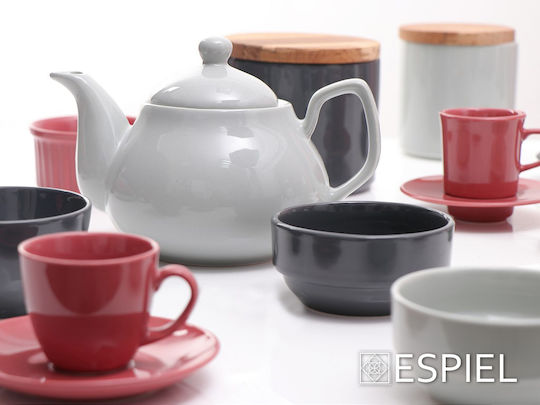 Espiel Essentials Купа за сервиране на зърнени храни Кръгла Керамика Сив с диаметър 10бр