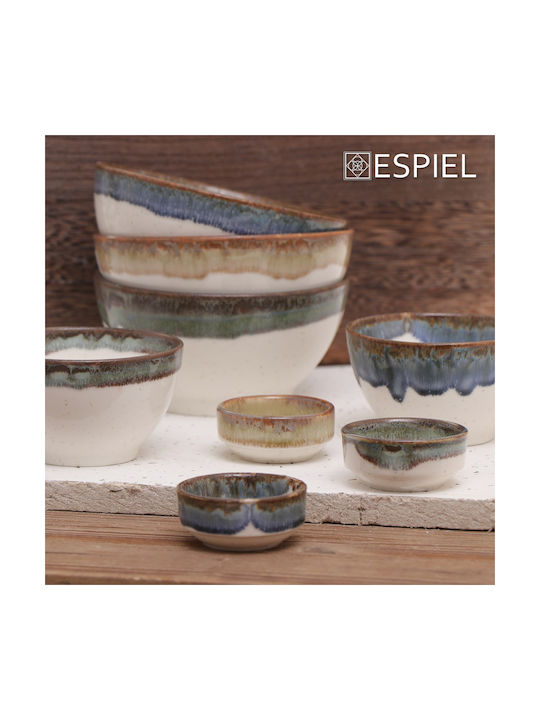 Espiel Essentials Dip Serving Bowl Round Ceramic Blue with Diameter 6cm