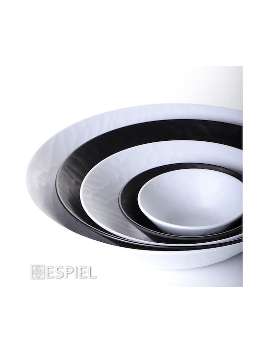 Espiel Wavy Matte Ice Cream Serving Bowl Round made of Melamine White with Diameter 15cm