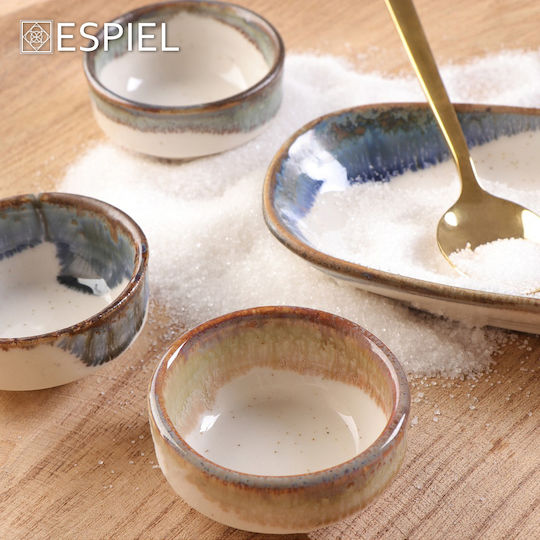 Espiel Essentials Μπωλ Σερβιρίσματος για Ντιπ Στρογγυλό Κεραμικό Μπεζ με Διάμετρο 6εκ. 24τμχ