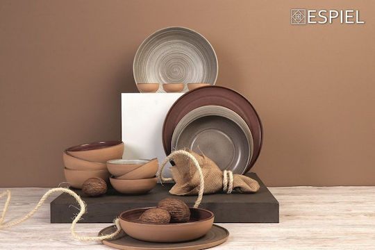 Espiel Calabria Serving Bowl Round Beige with Diameter 16cm