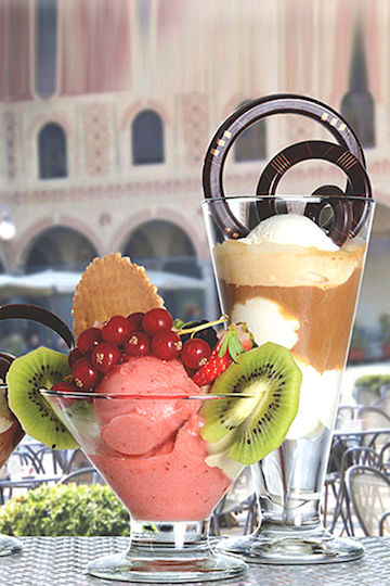 Borgonovo Ice Cream Serving Bowl Round Glass Transparent with Diameter 8.5cm