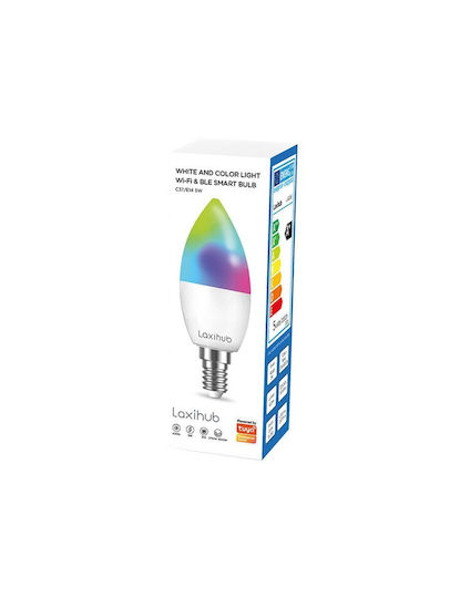Laxihub Smart Λάμπες LED 4.5W για Ντουί E14 RGBW 350lm 2τμχ