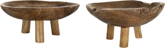 Artekko Serving Bowl Round Wooden with Diameter 20cm