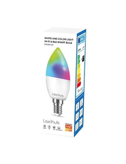 Laxihub Smart Λάμπες LED 4.5W για Ντουί E14 RGBW 350lm 2τμχ