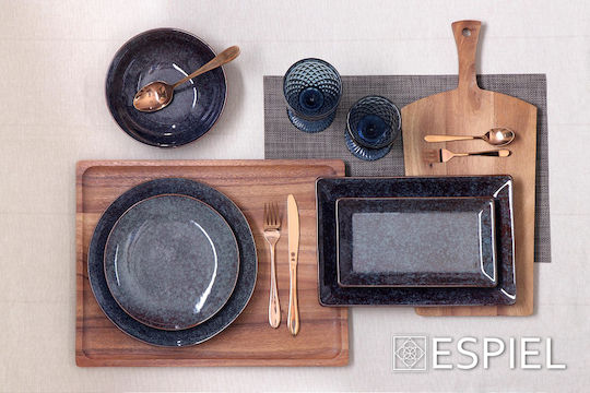 Espiel Ξύλινος Δίσκος Σερβιρίσματος 30.5x23x2cm 3τμχ
