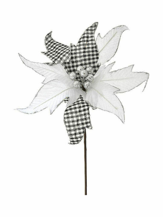 Iliadis Crăciun Decorativ Crăciuniță Lungime 50cm. Alexandru Bicolor Negru