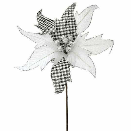 Iliadis Crăciun Decorativ Crăciuniță Lungime 50cm. Alexandru Bicolor Negru