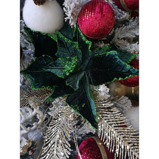 XMASfest Weihnachtsdekoration Kunststoff Blume Länge 55cm.
