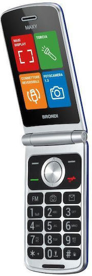 Brondi Maxy Dual SIM Κινητό με Μεγάλα Κουμπιά Dark Blue
