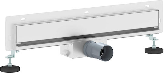 vidaXL Siphon mit Größe 50x10cm Silber