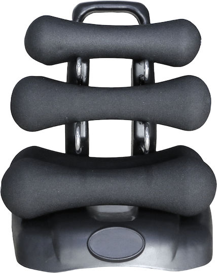 MegaFitness Set Of Dumbbells Made Of Neoprene Total Weight 9Kg