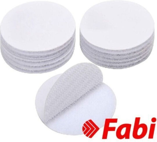 Fabi Klettverschluss-Band Runde Weiß Set 20Stücke 20mm Selbstklebend 130677 Fabi Klettverschluss-Band Runde Weiß Set 20Stücke 20mm Selbstklebend 130677
