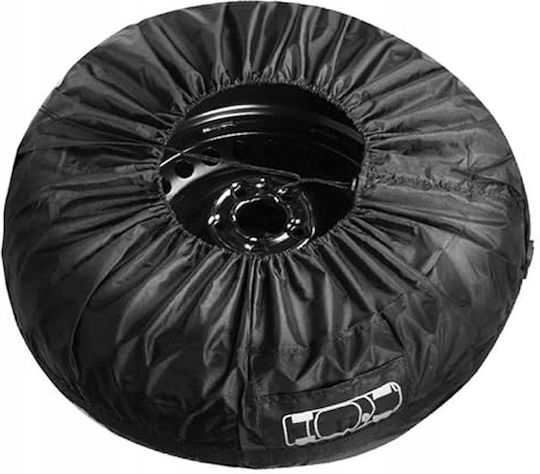 Set 4 Huse de Protecție pentru Depozitarea Anvelopelor Zola 15-20" Universale Reglabile Impermeabile Rezistente la Praf Negre