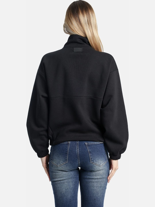 Women's Sweatshirt Jacket Black