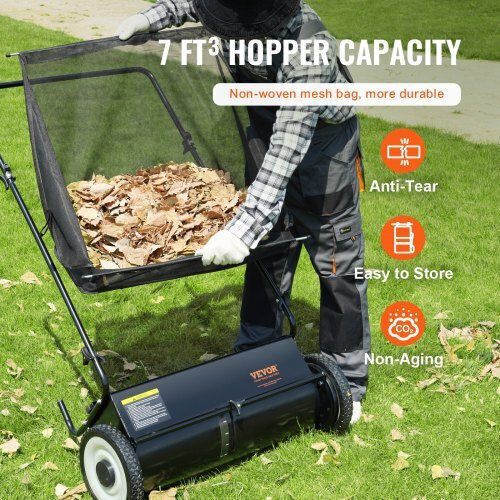 Vevor Aspirator De Iarbă 26" Sac 7 Cu Ft St7cuft26inchtua4v0