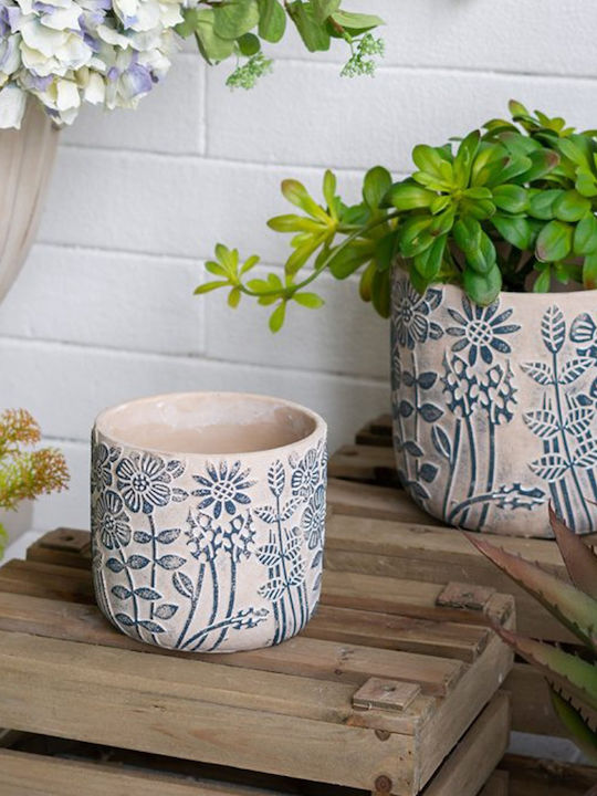 Artekko Cement Planter Concrete Beige 18x18x17cm.