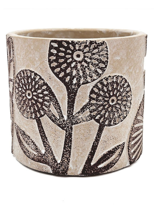 Artekko Cement Planter Concrete Beige 11x11x10cm.