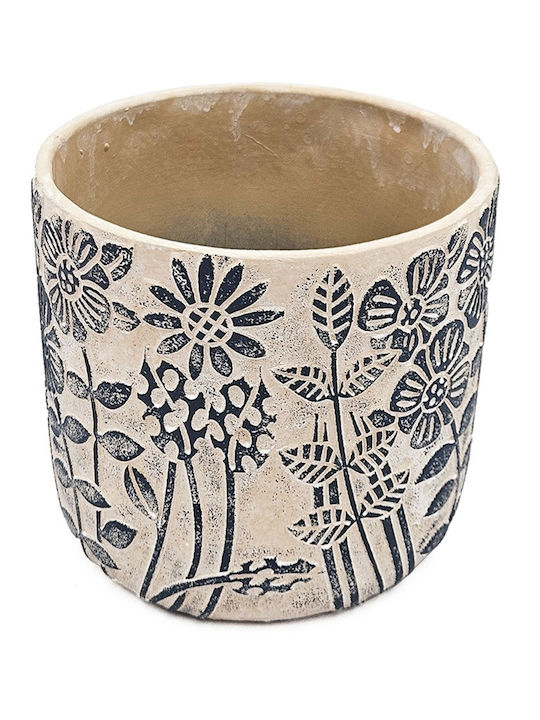 Artekko Cement Planter Concrete Beige 18x18x17cm.