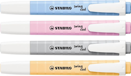 Stabilo Swing Cool Pastel Маркери за Подчертаване Пастелни 4 цвята 4бр