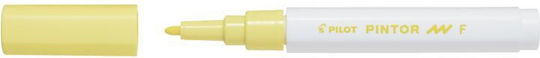Pilot Pintor F Перманентни Маркери 2.8мм Yellow Pastel 6бр