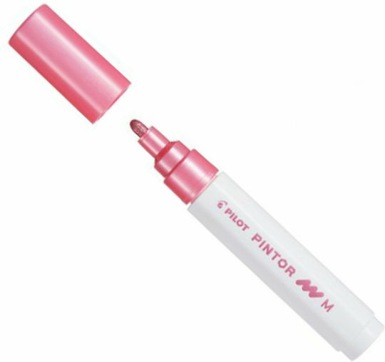 Pilot Pintor M Перманентни Маркери 4.5мм Metallic Pink 6бр