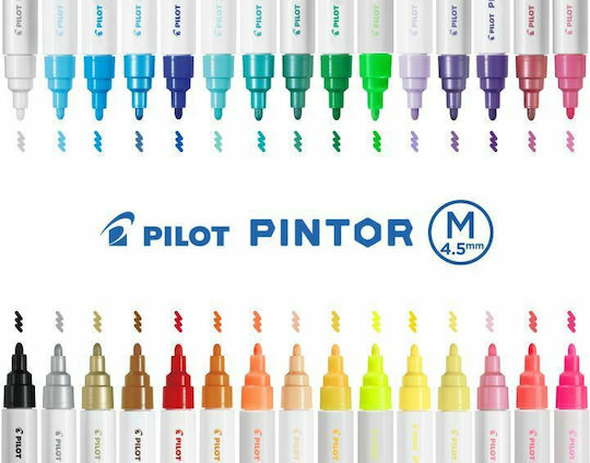 Pilot Pintor Medium Zeichenmarker 1.4mm Metallic Purple 6Stück