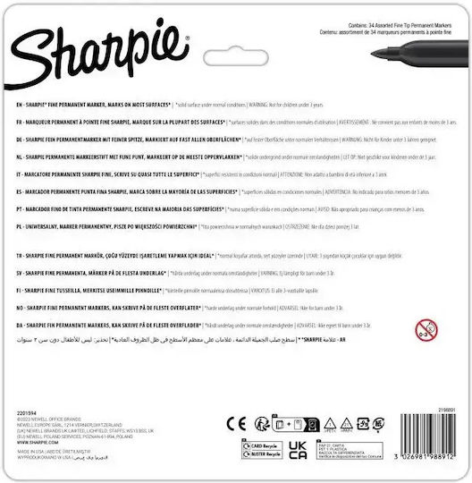 Sharpie Permanent Marker Glam Pop 34