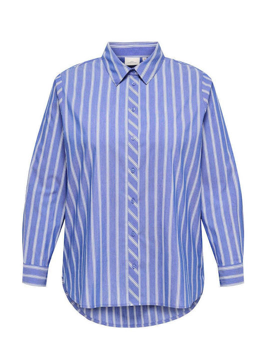 Μακρυμάνικο Γυναικείο Πουκάμισο Μπλε