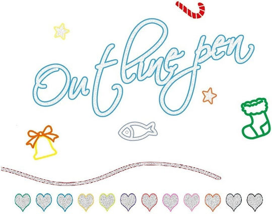 Marker pentru CD/DVD 2mm Glitter Color