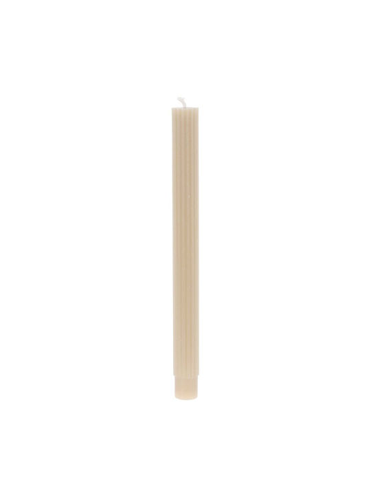 Koopman Lumânare Decorativă Conică Albă 25 cm 3 Bucăți