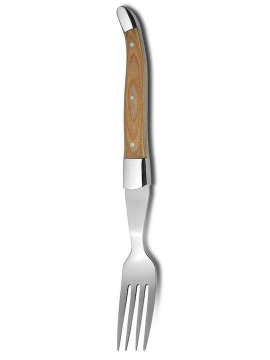 Max Home Σετ Πιρούνια Φαγητού Ξύλινα Ασημί - Καφέ 22.7cm 6τμχ Max Home Σετ Πιρούνια Φαγητού Ξύλινα Ασημί - Καφέ 22.7cm 6τμχ