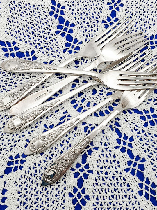 Savvas Design Silberne Gabeln 6 Stück 16cm Pir00012